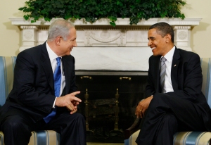 FILE - In this May 18, 2009 file photo, President Barack Obama meets with Israeli Prime Minister Benjamin Netanyahu in the Oval Office of the White House in Washington. For six years, Obama and Netanyahu have been on a collision course over how to halt Irans nuclear ambitions, a high-stakes endeavor both men see as a centerpiece of their legacies. The coming weeks will put the relationship between their countries, which otherwise remain stalwart allies, to one of its toughest tests. (AP Photo/Charles Dharapak, File)
